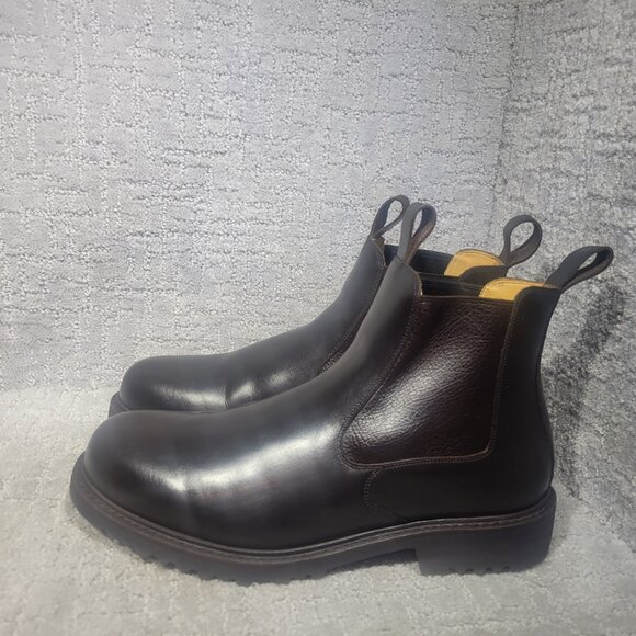 Beckett Simonon Preston Men's Size 10.5 US Brown Leather Pull on Chelsea Boots - Picture 1 of 9